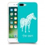 זברה כיסוי מגן קשיח בעיצוב אישי עם השם שלך ל Apple iPhone 7 Plus יחידה אחת סקרין מובייל