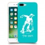 ילד סקייטבורד כיסוי מגן קשיח בעיצוב אישי עם השם שלך ל Apple iPhone 7 Plus יחידה אחת סקרין מובייל