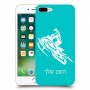 אופנוע שלג כיסוי מגן קשיח בעיצוב אישי עם השם שלך ל Apple iPhone 7 Plus יחידה אחת סקרין מובייל