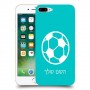 כדורגל - כדור כיסוי מגן קשיח בעיצוב אישי עם השם שלך ל Apple iPhone 7 Plus יחידה אחת סקרין מובייל