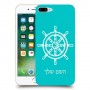 הגה - קפטן - ים כיסוי מגן קשיח בעיצוב אישי עם השם שלך ל Apple iPhone 7 Plus יחידה אחת סקרין מובייל