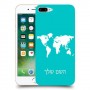 מפת העולם כיסוי מגן קשיח בעיצוב אישי עם השם שלך ל Apple iPhone 7 Plus יחידה אחת סקרין מובייל