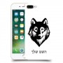 זאב כיסוי מגן קשיח בעיצוב אישי עם השם שלך ל Apple iPhone 7 Plus יחידה אחת סקרין מובייל
