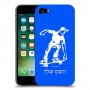 ילד סקייטבורד כיסוי מגן קשיח בעיצוב אישי עם השם שלך ל Apple iPhone 7 יחידה אחת סקרין מובייל