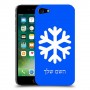 שלג כיסוי מגן קשיח בעיצוב אישי עם השם שלך ל Apple iPhone 7 יחידה אחת סקרין מובייל