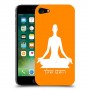 יוגה כיסוי מגן קשיח בעיצוב אישי עם השם שלך ל Apple iPhone 7 יחידה אחת סקרין מובייל