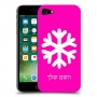 שלג כיסוי מגן קשיח בעיצוב אישי עם השם שלך ל Apple iPhone 7 יחידה אחת סקרין מובייל