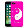 סמל יינג יאנג - סין כיסוי מגן קשיח בעיצוב אישי עם השם שלך ל Apple iPhone 7 יחידה אחת סקרין מובייל