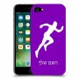 רץ כיסוי מגן קשיח בעיצוב אישי עם השם שלך ל Apple iPhone 7 יחידה אחת סקרין מובייל