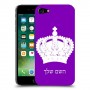כתר מלכותי כיסוי מגן קשיח בעיצוב אישי עם השם שלך ל Apple iPhone 7 יחידה אחת סקרין מובייל