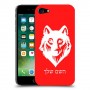 זאב כיסוי מגן קשיח בעיצוב אישי עם השם שלך ל Apple iPhone 7 יחידה אחת סקרין מובייל