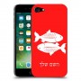 דגים כיסוי מגן קשיח בעיצוב אישי עם השם שלך ל Apple iPhone 7 יחידה אחת סקרין מובייל