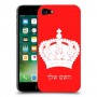 כתר מלכותי כיסוי מגן קשיח בעיצוב אישי עם השם שלך ל Apple iPhone 7 יחידה אחת סקרין מובייל