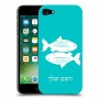 דגים כיסוי מגן קשיח בעיצוב אישי עם השם שלך ל Apple iPhone 7 יחידה אחת סקרין מובייל