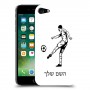 שחקן כדורגל כיסוי מגן קשיח בעיצוב אישי עם השם שלך ל Apple iPhone 7 יחידה אחת סקרין מובייל
