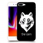 זאב כיסוי מגן קשיח בעיצוב אישי עם השם שלך ל Apple iPhone 8 Plus יחידה אחת סקרין מובייל