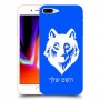 זאב כיסוי מגן קשיח בעיצוב אישי עם השם שלך ל Apple iPhone 8 Plus יחידה אחת סקרין מובייל