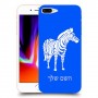 זברה כיסוי מגן קשיח בעיצוב אישי עם השם שלך ל Apple iPhone 8 Plus יחידה אחת סקרין מובייל