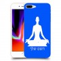יוגה כיסוי מגן קשיח בעיצוב אישי עם השם שלך ל Apple iPhone 8 Plus יחידה אחת סקרין מובייל