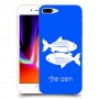 דגים כיסוי מגן קשיח בעיצוב אישי עם השם שלך ל Apple iPhone 8 Plus יחידה אחת סקרין מובייל