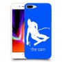 סקִי כיסוי מגן קשיח בעיצוב אישי עם השם שלך ל Apple iPhone 8 Plus יחידה אחת סקרין מובייל
