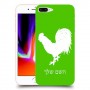 תרנגול כיסוי מגן קשיח בעיצוב אישי עם השם שלך ל Apple iPhone 8 Plus יחידה אחת סקרין מובייל