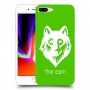 זאב כיסוי מגן קשיח בעיצוב אישי עם השם שלך ל Apple iPhone 8 Plus יחידה אחת סקרין מובייל