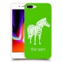 זברה כיסוי מגן קשיח בעיצוב אישי עם השם שלך ל Apple iPhone 8 Plus יחידה אחת סקרין מובייל