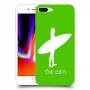 גלישה כיסוי מגן קשיח בעיצוב אישי עם השם שלך ל Apple iPhone 8 Plus יחידה אחת סקרין מובייל