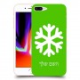 שלג כיסוי מגן קשיח בעיצוב אישי עם השם שלך ל Apple iPhone 8 Plus יחידה אחת סקרין מובייל