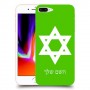 מגן דוד - ישראל כיסוי מגן קשיח בעיצוב אישי עם השם שלך ל Apple iPhone 8 Plus יחידה אחת סקרין מובייל