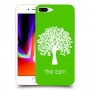עץ כיסוי מגן קשיח בעיצוב אישי עם השם שלך ל Apple iPhone 8 Plus יחידה אחת סקרין מובייל