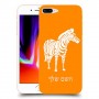 זברה כיסוי מגן קשיח בעיצוב אישי עם השם שלך ל Apple iPhone 8 Plus יחידה אחת סקרין מובייל