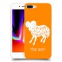 טלה כיסוי מגן קשיח בעיצוב אישי עם השם שלך ל Apple iPhone 8 Plus יחידה אחת סקרין מובייל