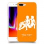 תאומים כיסוי מגן קשיח בעיצוב אישי עם השם שלך ל Apple iPhone 8 Plus יחידה אחת סקרין מובייל