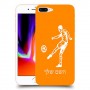 שחקן כדורגל כיסוי מגן קשיח בעיצוב אישי עם השם שלך ל Apple iPhone 8 Plus יחידה אחת סקרין מובייל