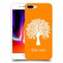 עץ כיסוי מגן קשיח בעיצוב אישי עם השם שלך ל Apple iPhone 8 Plus יחידה אחת סקרין מובייל