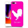 תרנגול כיסוי מגן קשיח בעיצוב אישי עם השם שלך ל Apple iPhone 8 Plus יחידה אחת סקרין מובייל