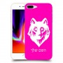 זאב כיסוי מגן קשיח בעיצוב אישי עם השם שלך ל Apple iPhone 8 Plus יחידה אחת סקרין מובייל
