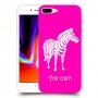 זברה כיסוי מגן קשיח בעיצוב אישי עם השם שלך ל Apple iPhone 8 Plus יחידה אחת סקרין מובייל