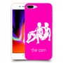 תאומים כיסוי מגן קשיח בעיצוב אישי עם השם שלך ל Apple iPhone 8 Plus יחידה אחת סקרין מובייל