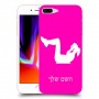 אימון ספורט - אישה כיסוי מגן קשיח בעיצוב אישי עם השם שלך ל Apple iPhone 8 Plus יחידה אחת סקרין מובייל
