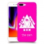 טריאתלון כיסוי מגן קשיח בעיצוב אישי עם השם שלך ל Apple iPhone 8 Plus יחידה אחת סקרין מובייל