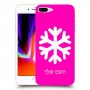 שלג כיסוי מגן קשיח בעיצוב אישי עם השם שלך ל Apple iPhone 8 Plus יחידה אחת סקרין מובייל