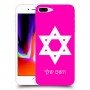 מגן דוד - ישראל כיסוי מגן קשיח בעיצוב אישי עם השם שלך ל Apple iPhone 8 Plus יחידה אחת סקרין מובייל