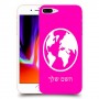 עולם כיסוי מגן קשיח בעיצוב אישי עם השם שלך ל Apple iPhone 8 Plus יחידה אחת סקרין מובייל