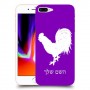 תרנגול כיסוי מגן קשיח בעיצוב אישי עם השם שלך ל Apple iPhone 8 Plus יחידה אחת סקרין מובייל