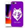 זאב כיסוי מגן קשיח בעיצוב אישי עם השם שלך ל Apple iPhone 8 Plus יחידה אחת סקרין מובייל