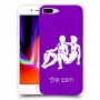 תאומים כיסוי מגן קשיח בעיצוב אישי עם השם שלך ל Apple iPhone 8 Plus יחידה אחת סקרין מובייל