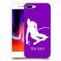 סקִי כיסוי מגן קשיח בעיצוב אישי עם השם שלך ל Apple iPhone 8 Plus יחידה אחת סקרין מובייל